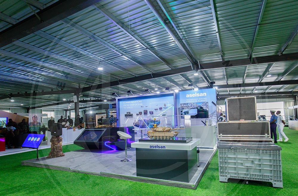 Custom Exhibition Booth built by Conceptz Ghana & Expert Concepts Events for Aselsan at IDEC24